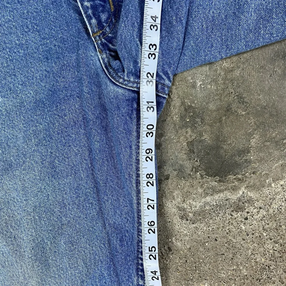 Vintage Carhartt Jeans Size 40x32 Blue Denim Medium Wash Traditional Fit Work